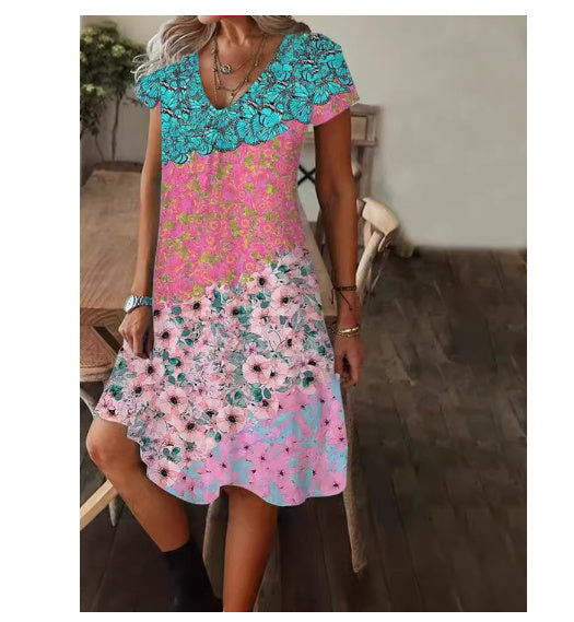 Women's Dresses-Summer Color. Elegant Style