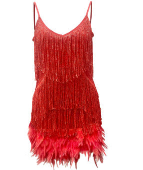 Fierce Nights – Sequin & Feather Mini