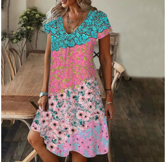 Women's Dresses-Summer Color. Elegant Style