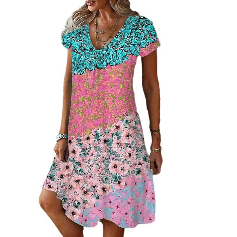 Women's Dresses-Summer Color. Elegant Style