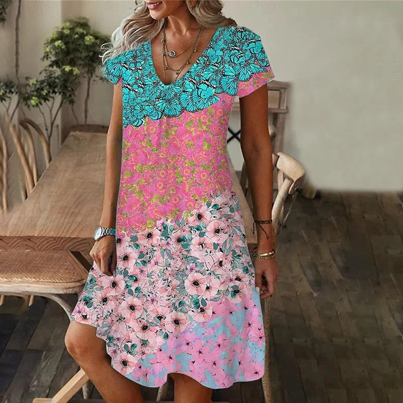 Women's Dresses-Summer Color. Elegant Style
